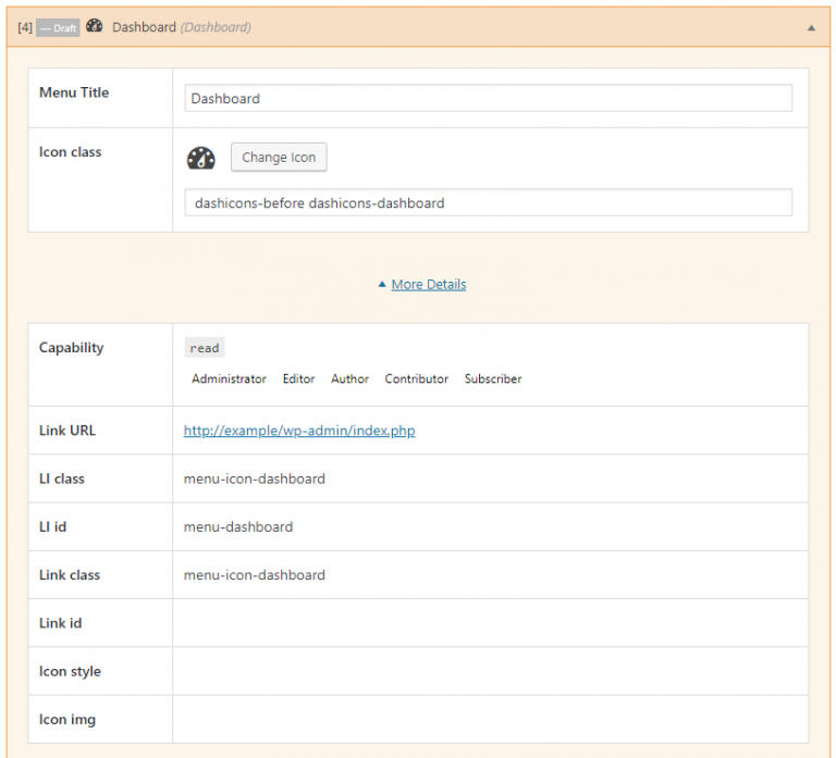 Admin Sidebar | My WP Customize